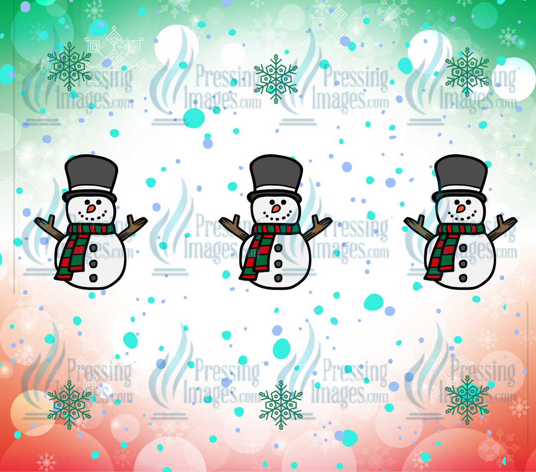 6099 Snowman Tumbler Wrap