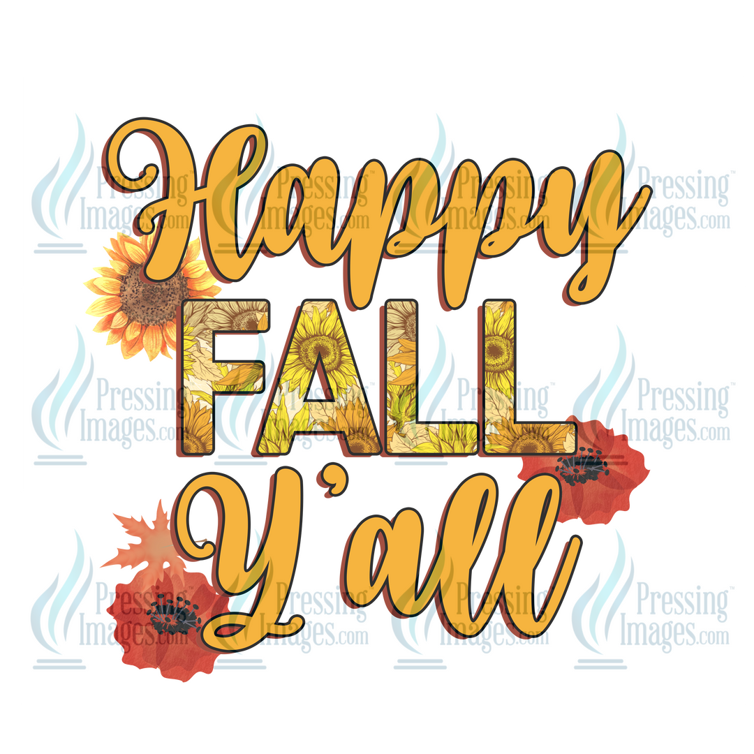 Decal: 1621 Happy fall yall