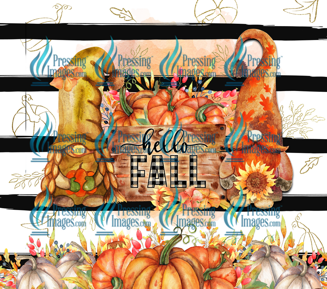 4008 Hello fall Genome Sunflower Tumbler Wrap