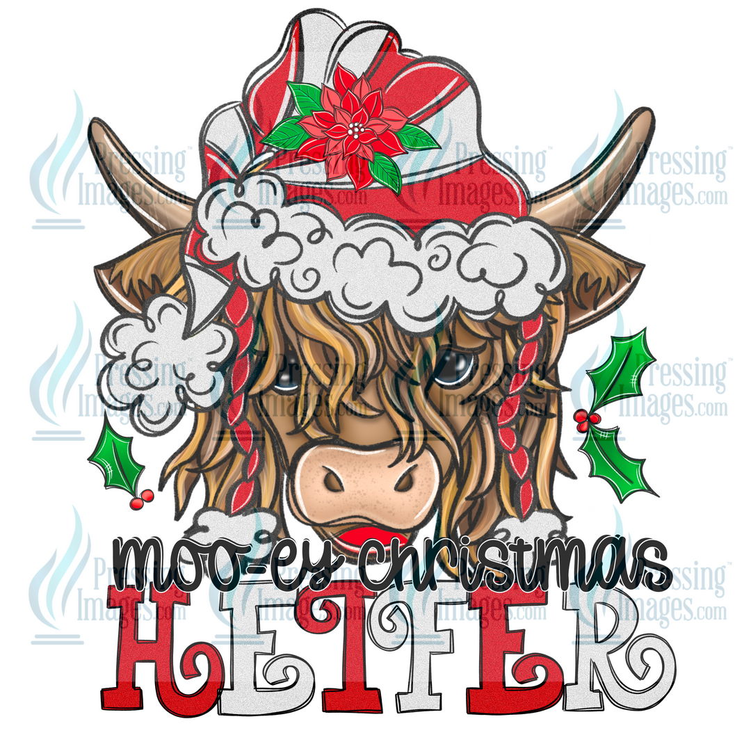Decal: 1669 Merry Christmas Heifer