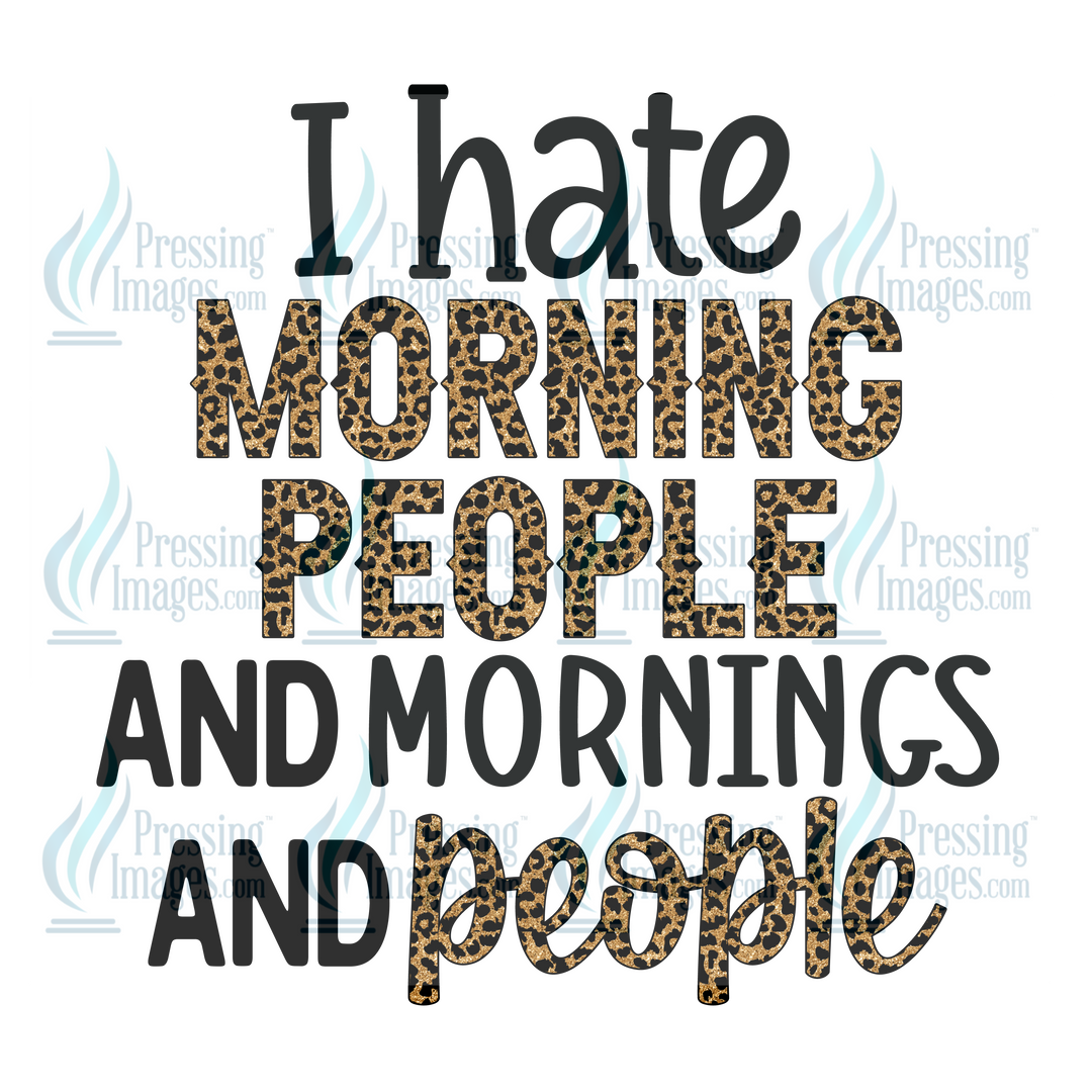Decal: 1958 I hate morning people and mornings and people