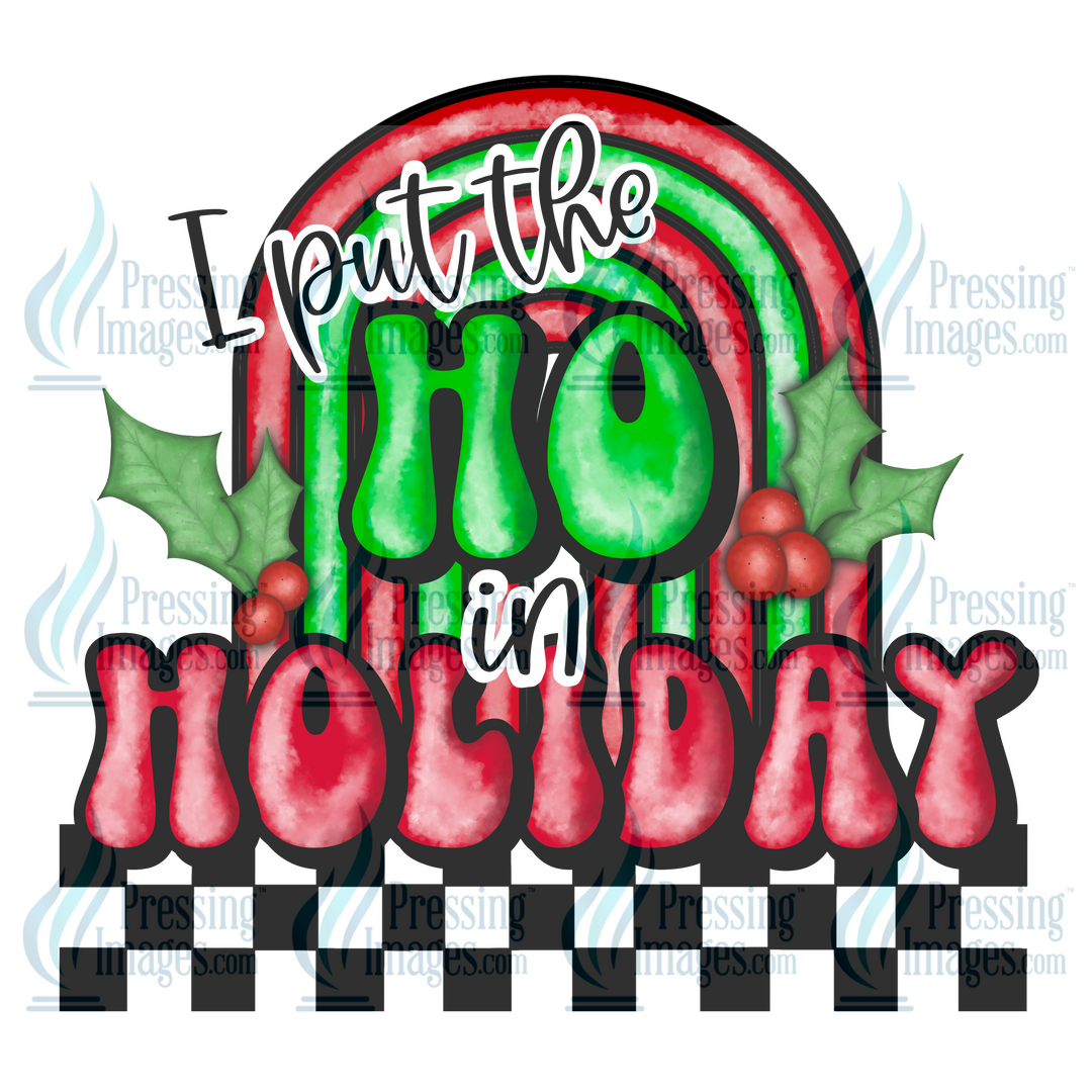 Decal: 1642 I Put the Ho in Holiday