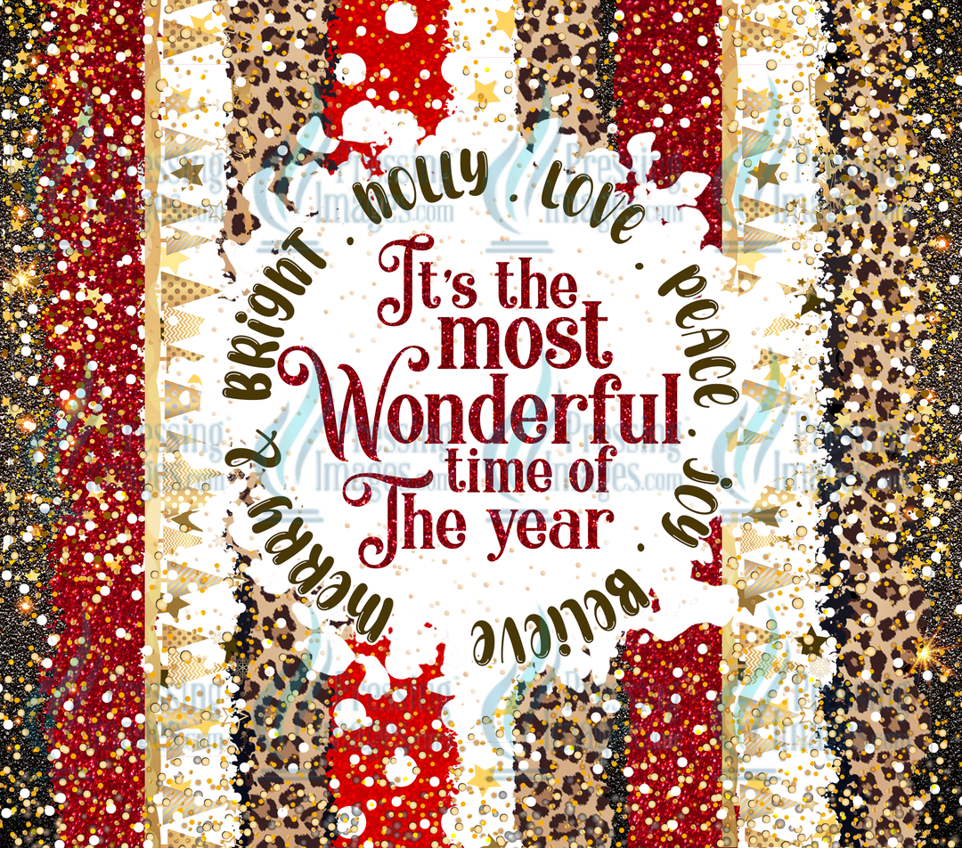 5554 Most Wonderful Time Of the Year Tumbler Wrap