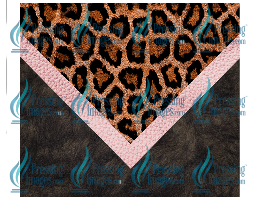 5103 Leopard Fur Tumbler Wrap
