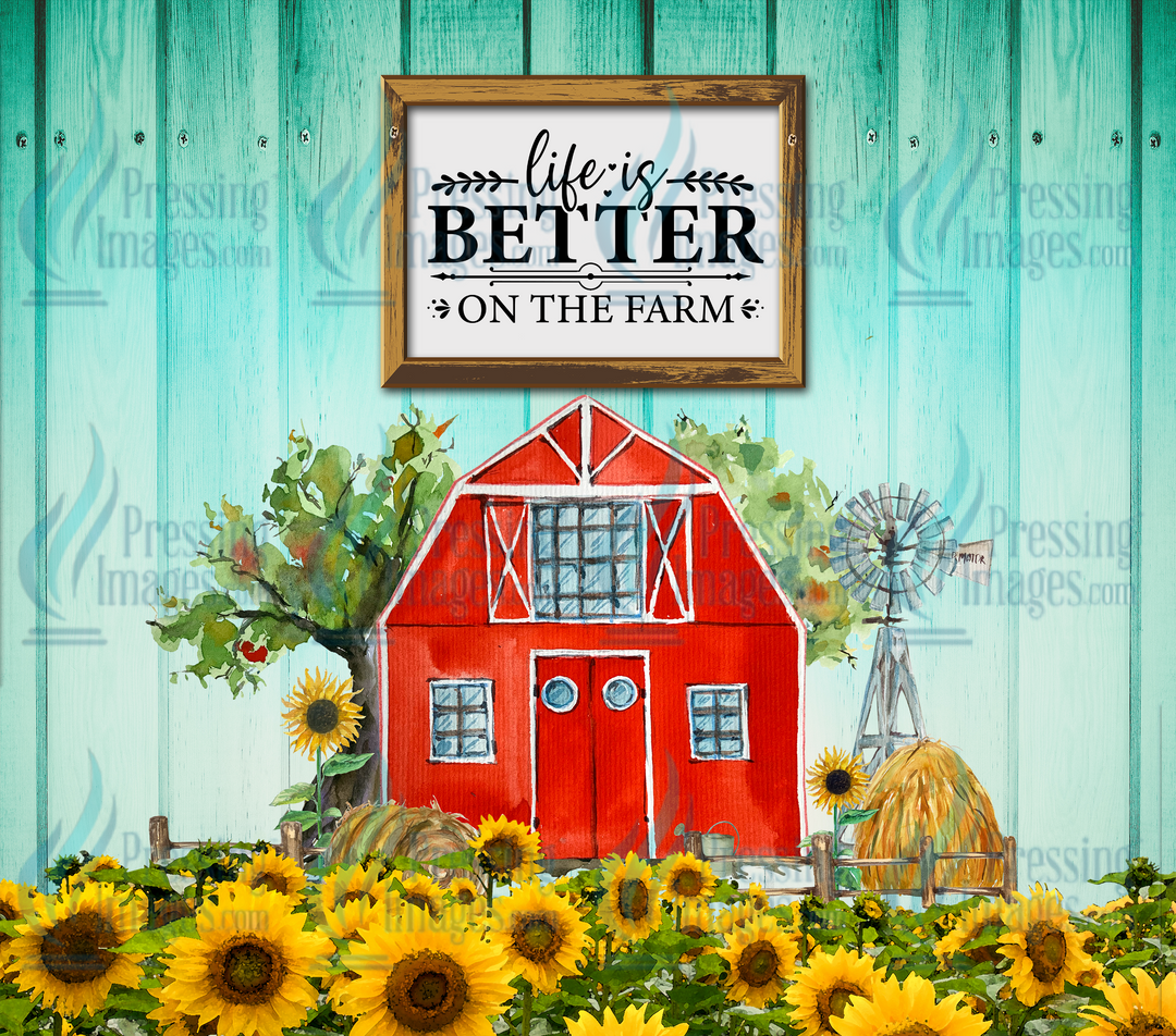 5578 Life is Better on the Farm Tumbler Wrap