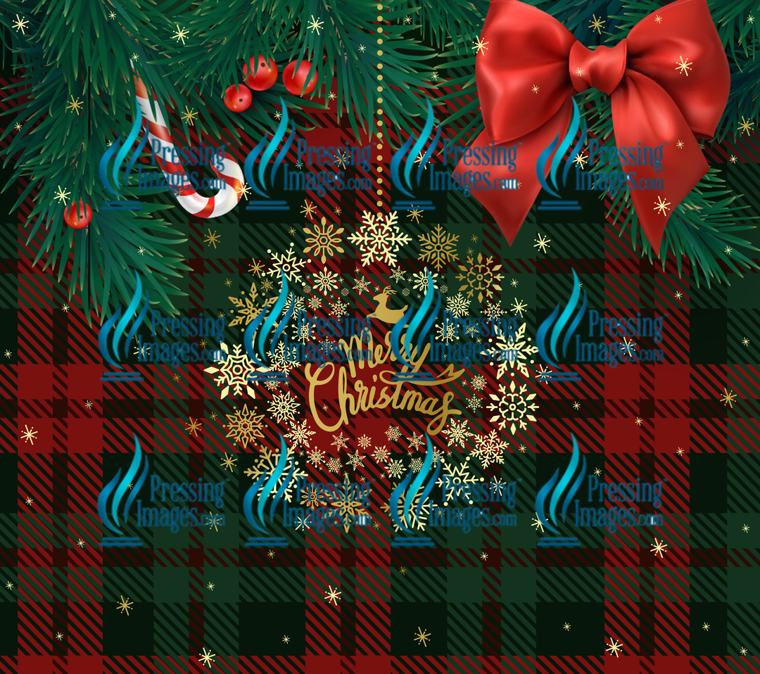 3082 Merry Christmas  Tumbler Wrap