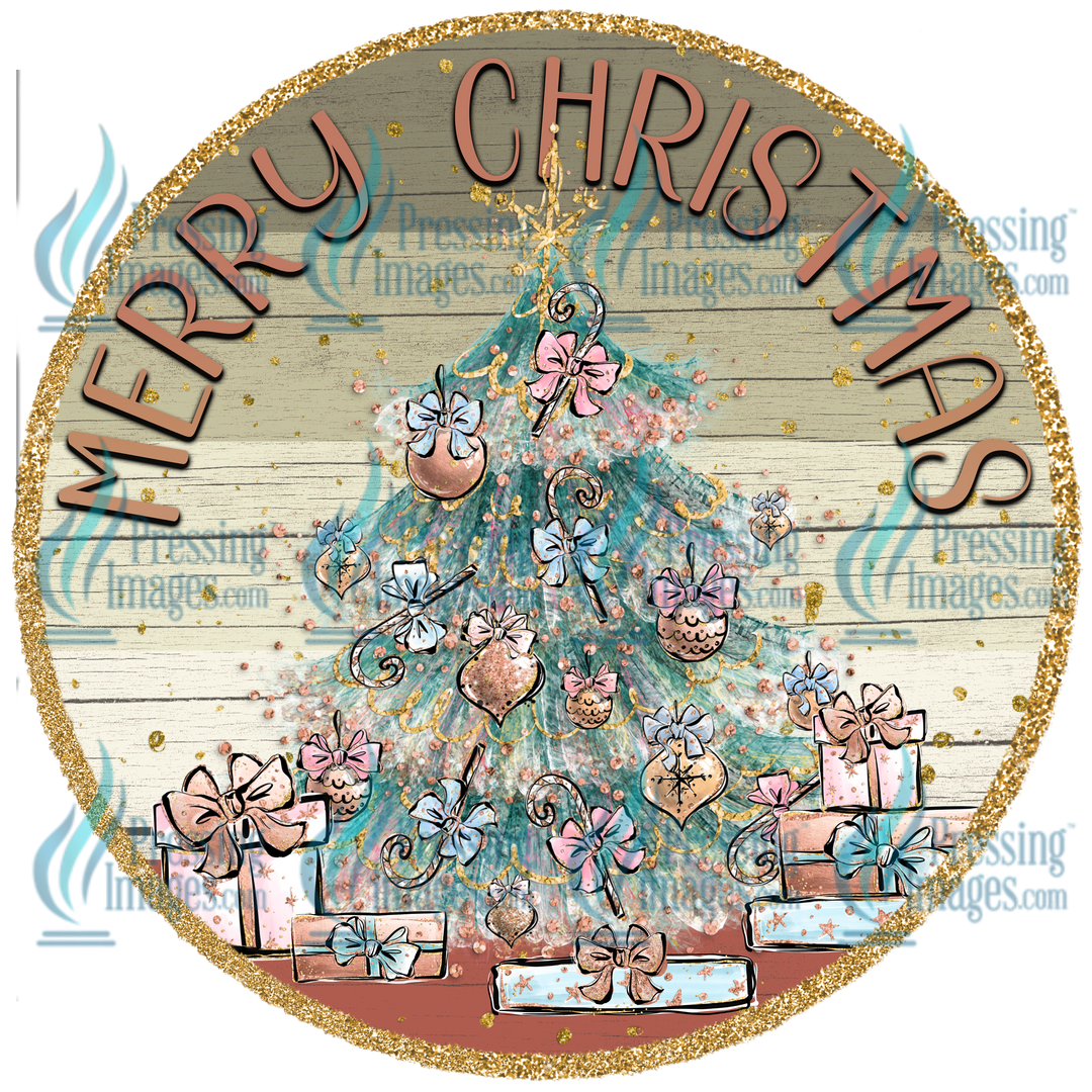 Decal: 1354 Merry Christmas Tree