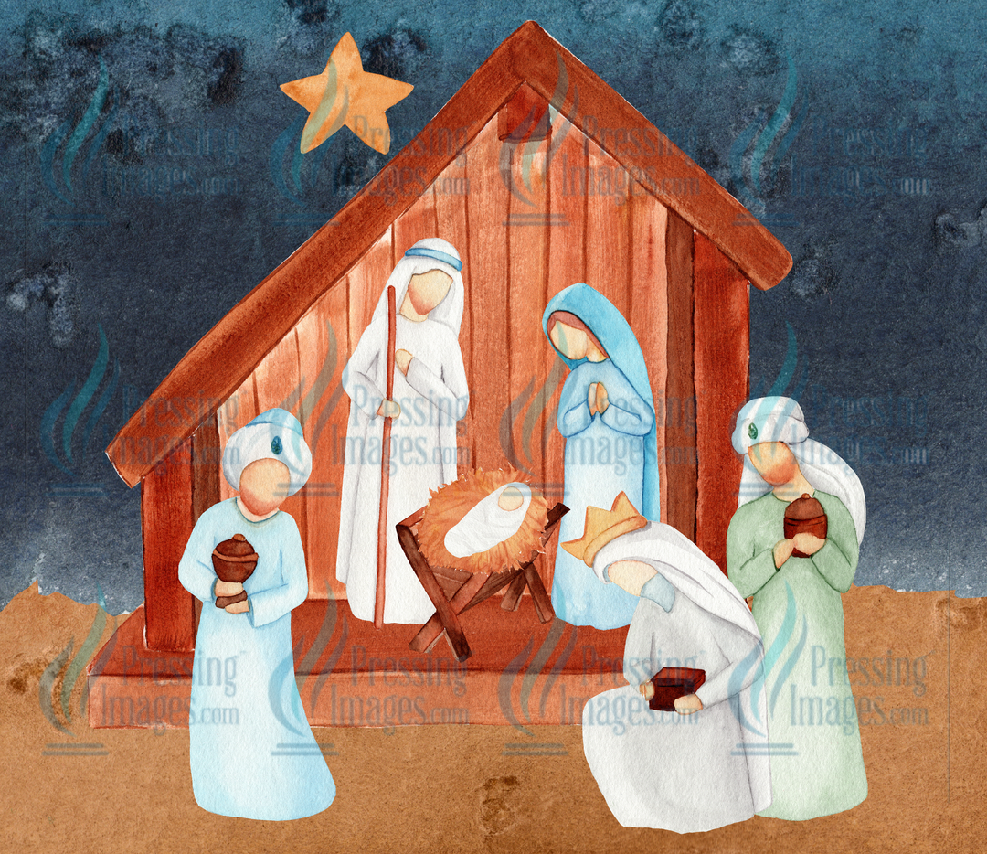 6143 Nativity Tumbler Wrap
