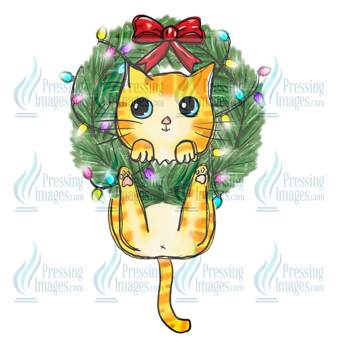 Decal: 1776 Merry Christmas Cat