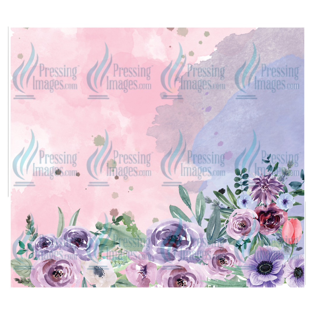 6176 Purple Watercolor Tumbler Wrap.