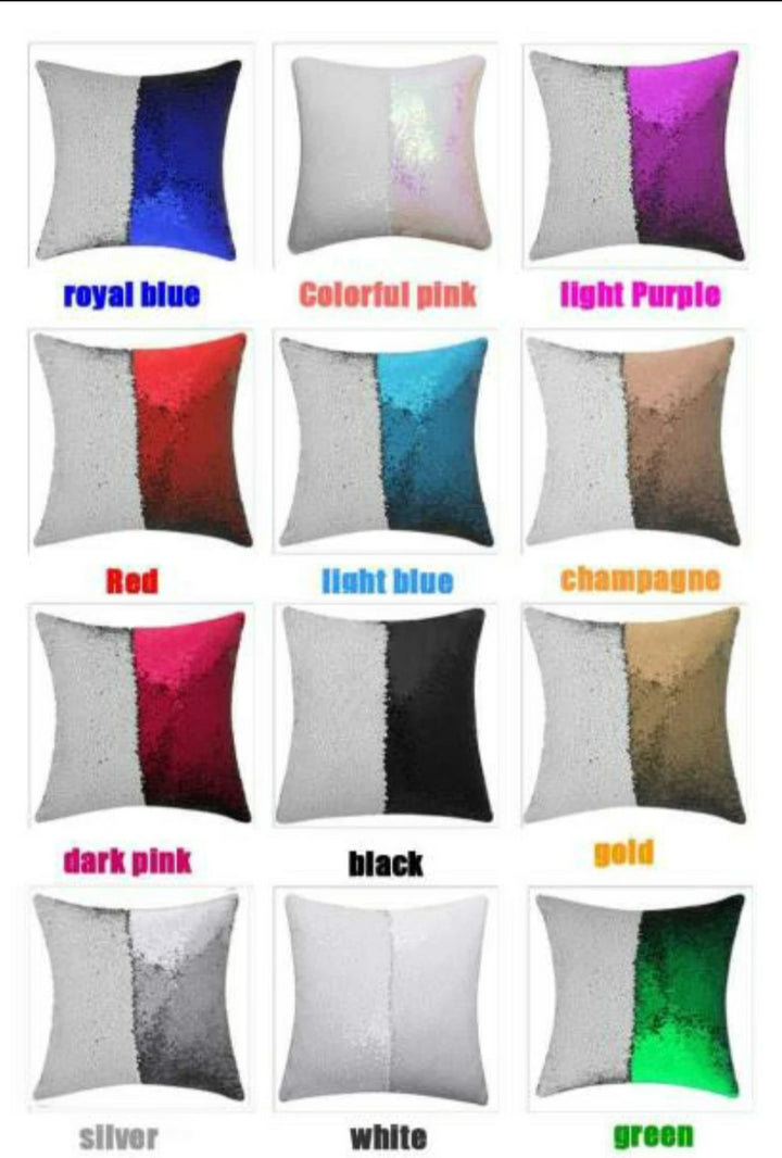 Bundle - 9 Sequin Pillows (one of every color)