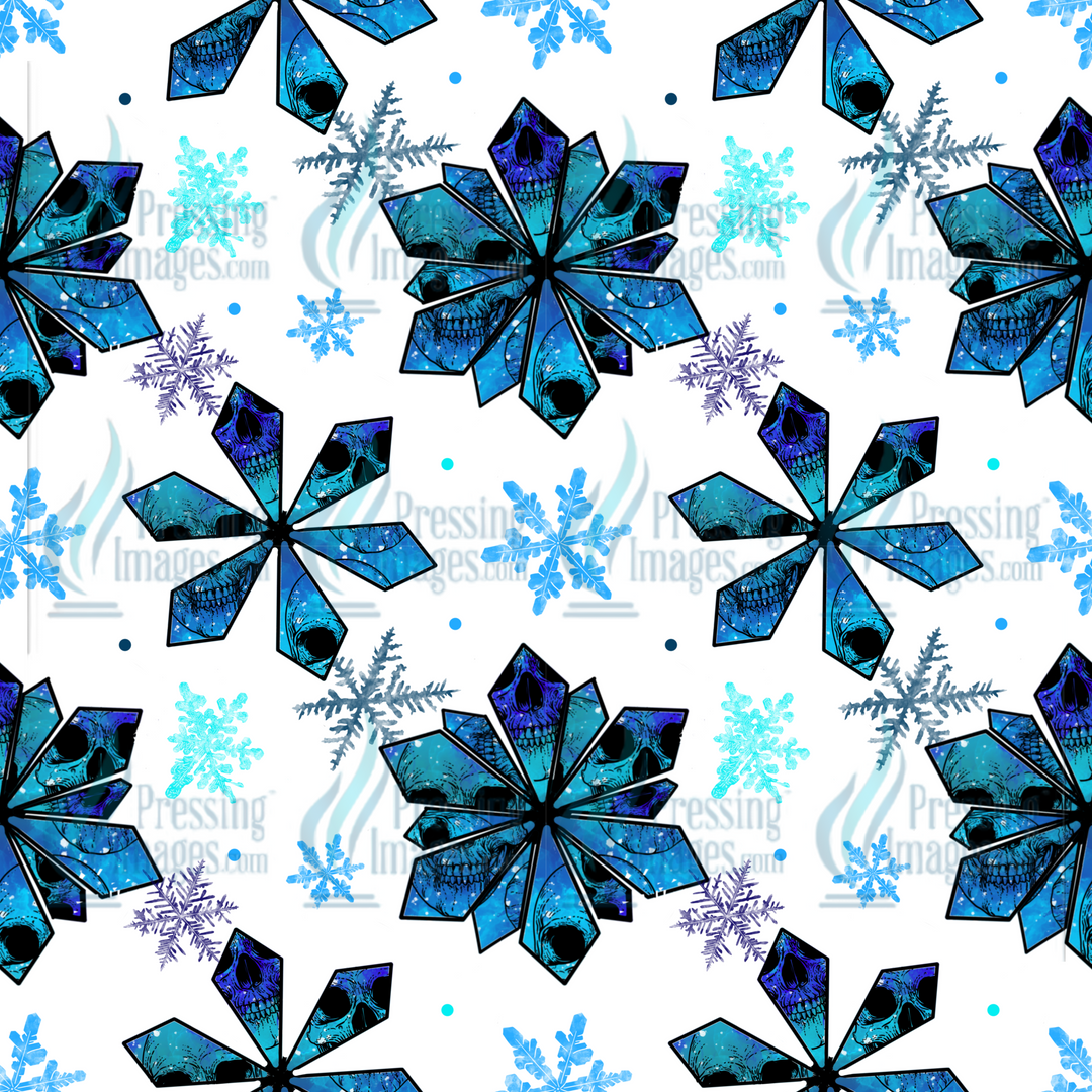 5743 Snowflake seamless Tumbler Wrap