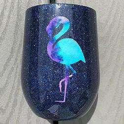 sample of using Starry Nights Glitters  in a cup