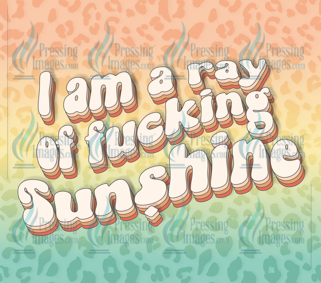 5817 I Am A Ray Of Fucking Sunshine Tumbler Wrap