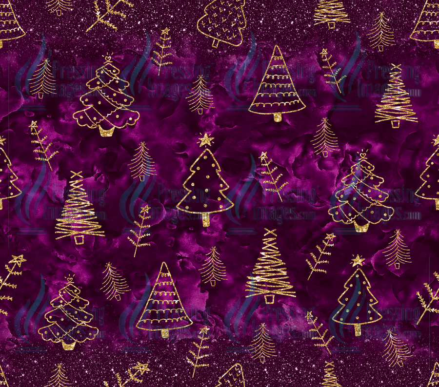 5796 Patterned Christmas Tree Tumbler Wrap.