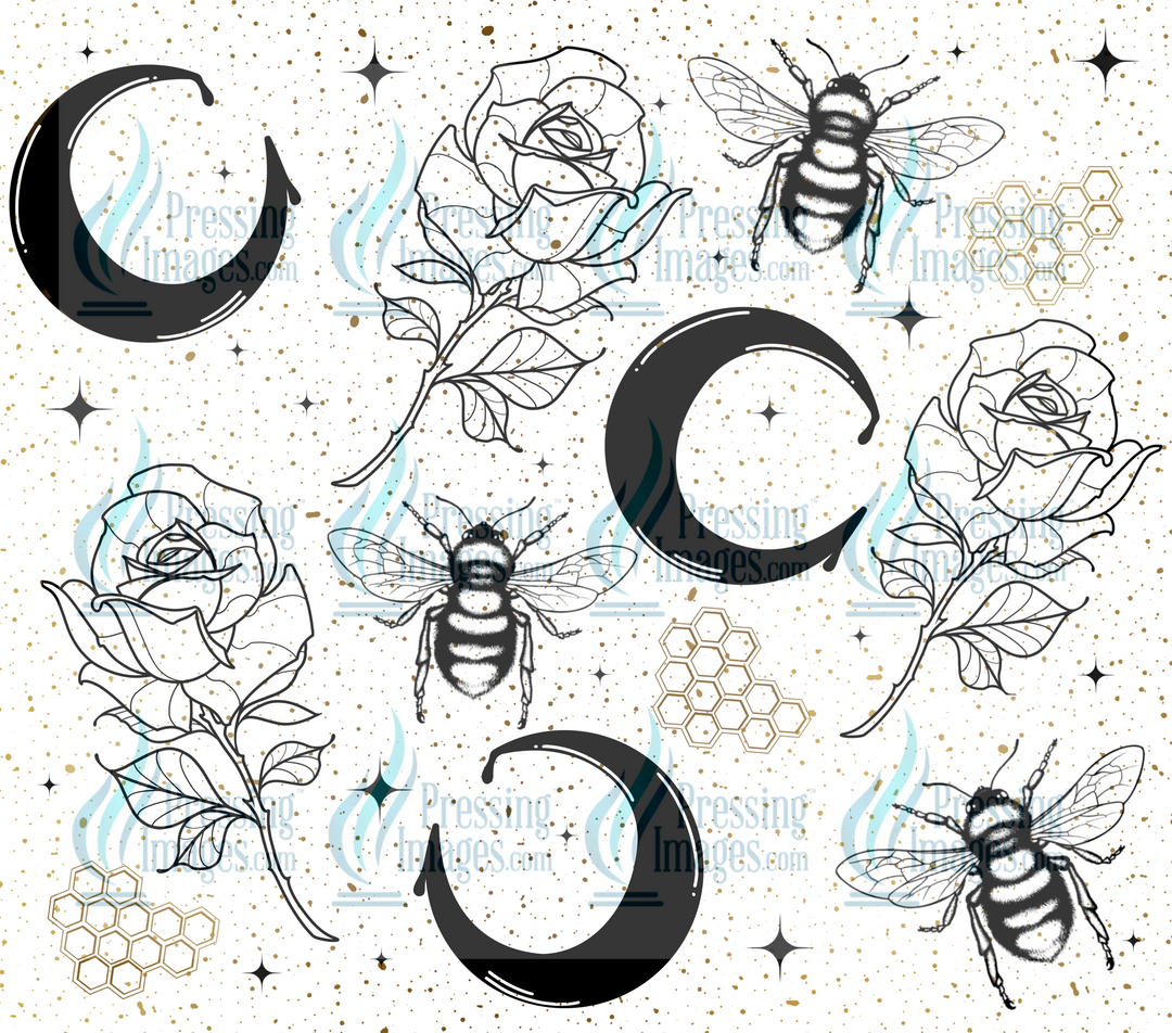 6501 Bees  Tumbler Wrap.