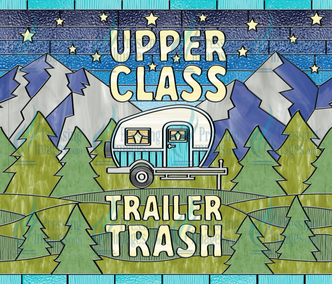 5955 Upper Class Trailer Trash Tumbler Wrap