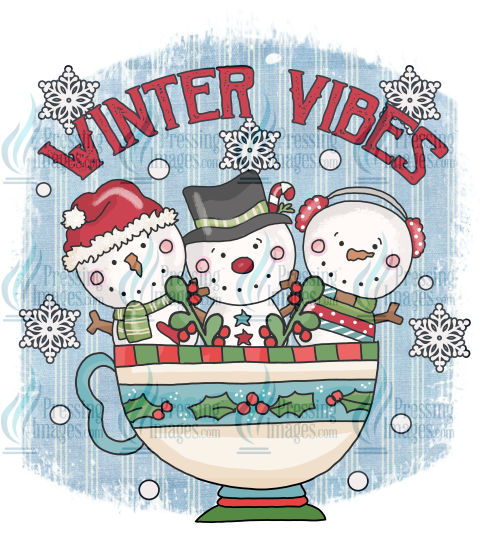 Decal: 1883 Winter Vibes Snowman