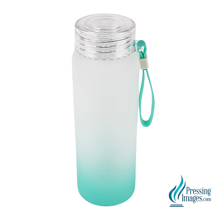 Water Bottle 17oz Frosted Glass for Sublimation