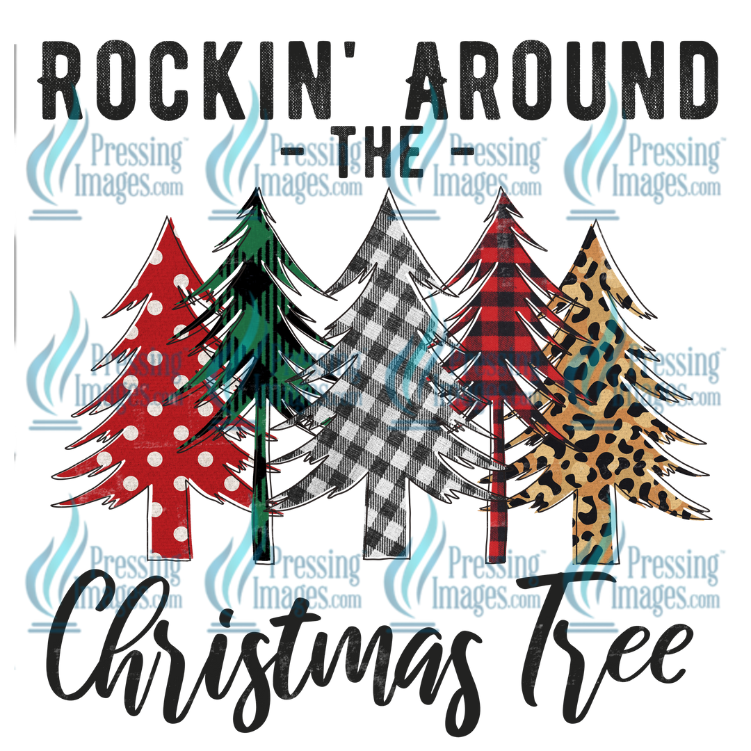 Decal: 1321 Rock In Around The Christmas Tree