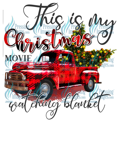Decal: 1313 Christmas Truck Red Movie Blanket