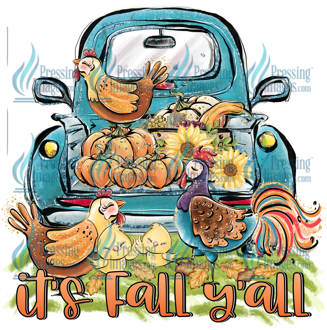 Decal: 1062 It's Fall Y'all Truck
