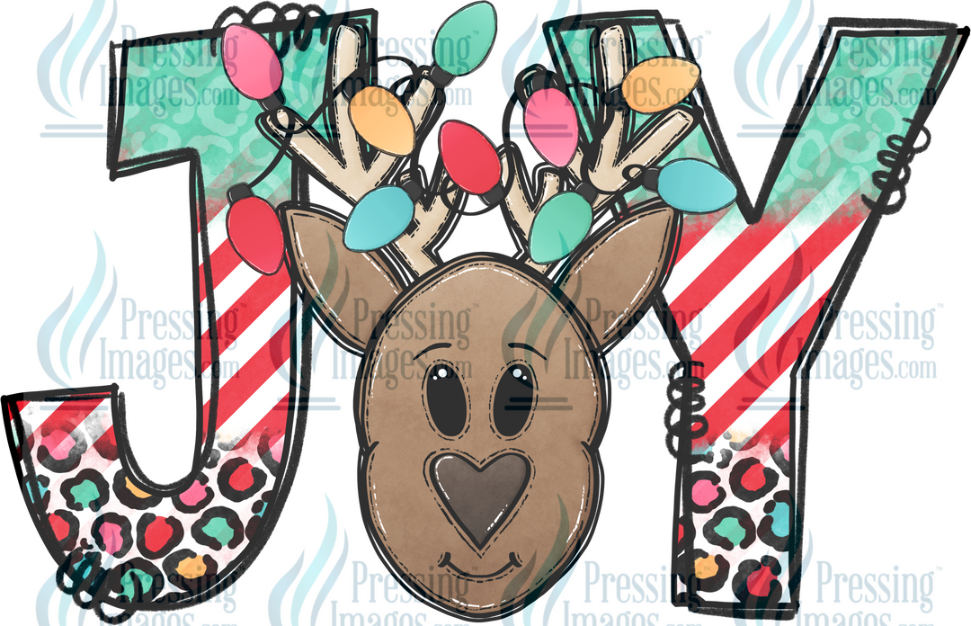 Decal: 1566 Joy Reindeer