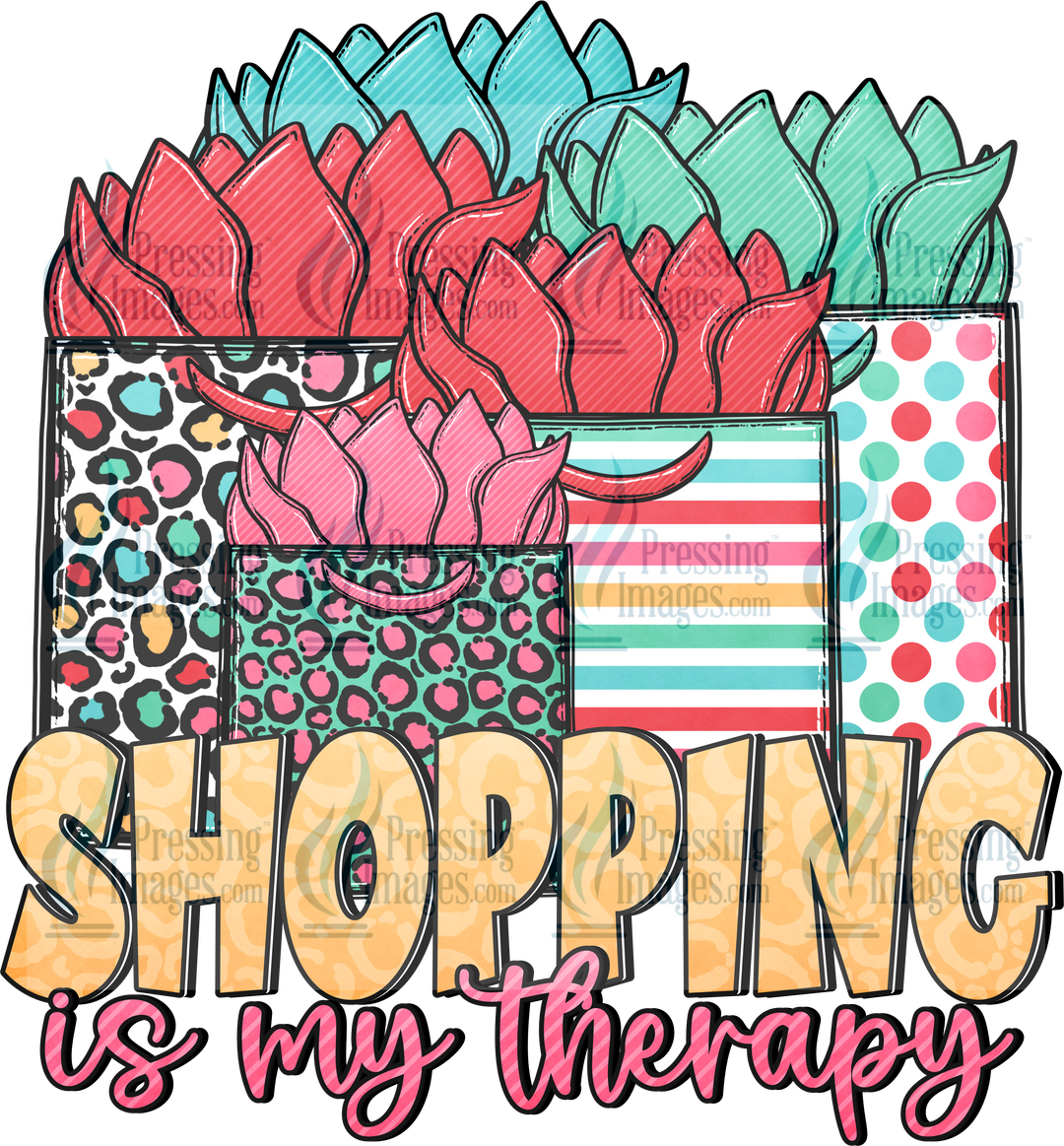 Decal: 1588 Shopping Is My Therapy