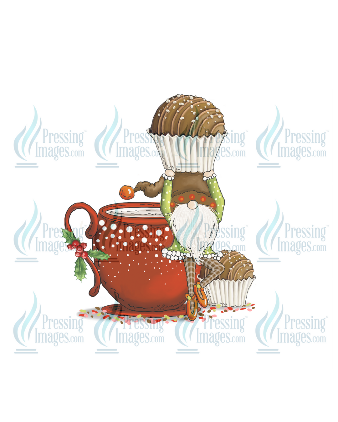 Decal: 1605 Gnome Cup Cocoa Bomb