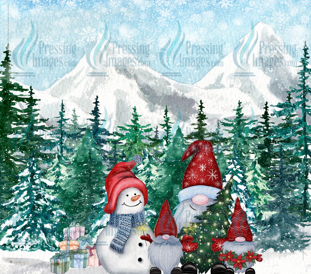 5471 Gnome Snowma Tumbler Wrap