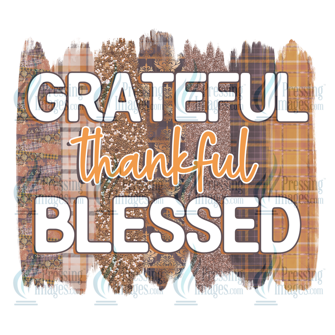 Decal: 1609 Grateful Thankful Blessed