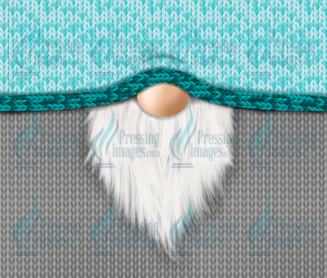 5481 Grey Sweater Aqua Gnome Tumbler Wrap