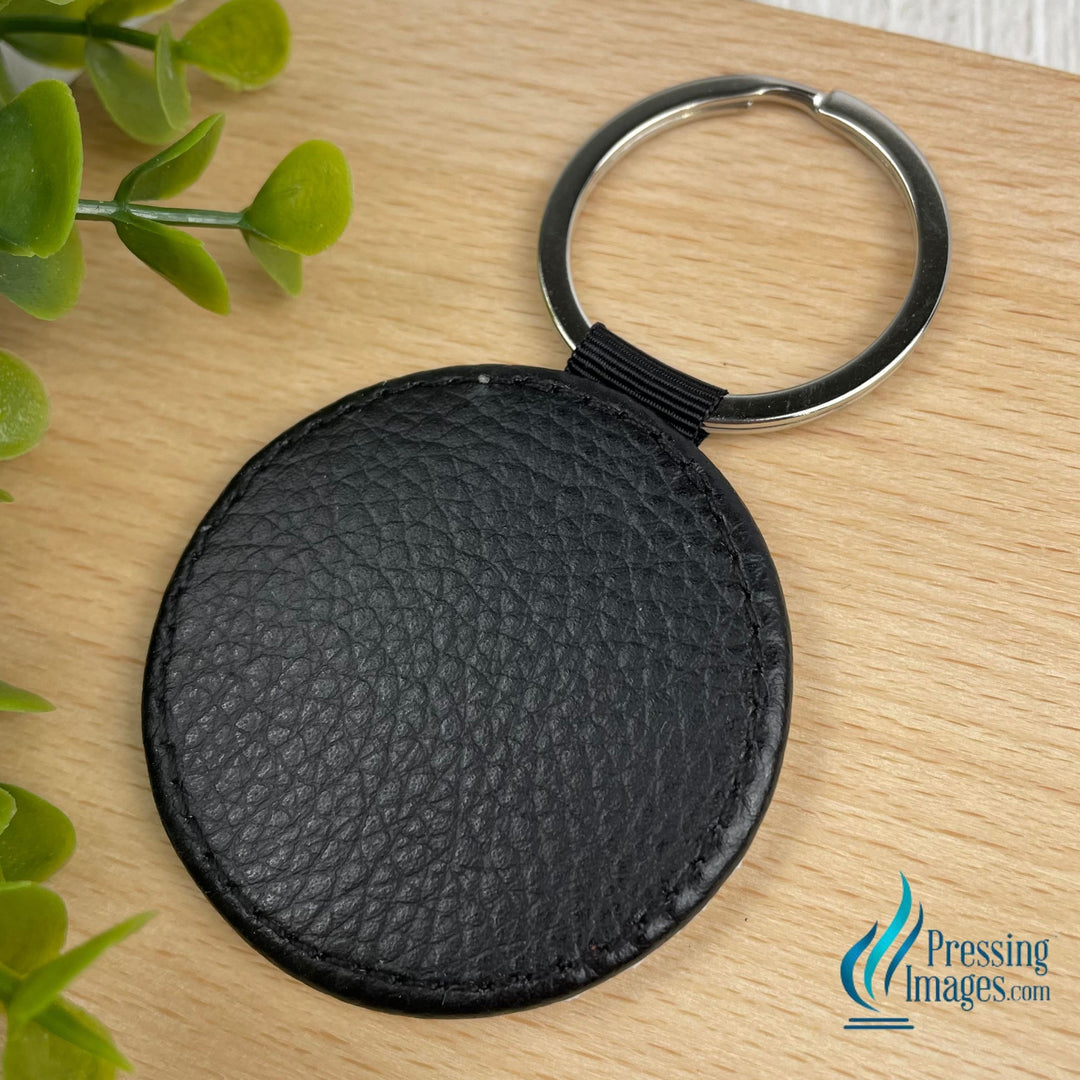 Faux Leather Sublimation Keychains
