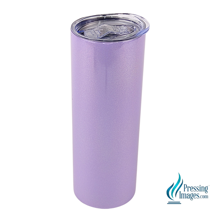 Purple Shimmer Skinny Tumbler <p>- STRAW NOT INCLUDED