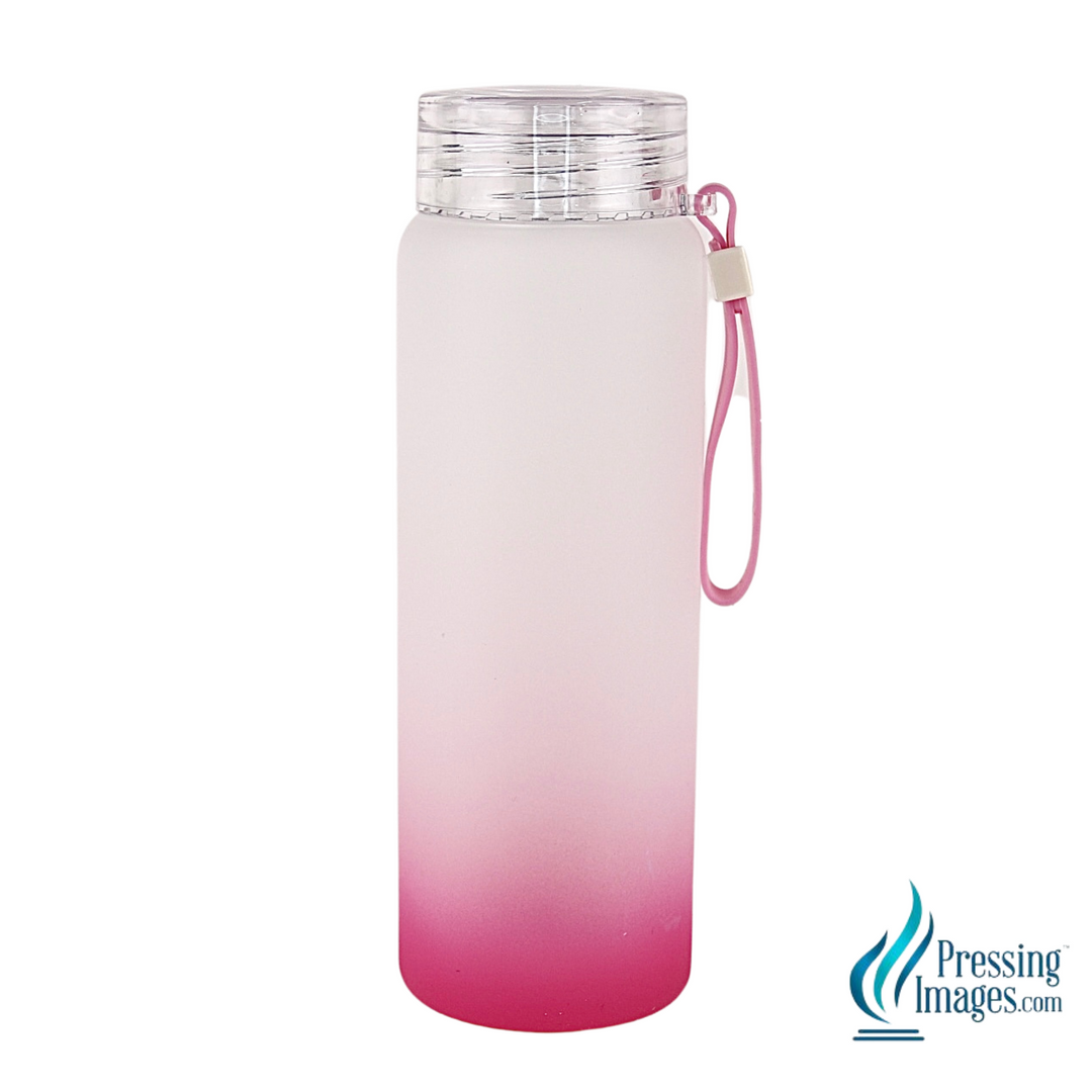 Water Bottle 17oz Frosted Glass for Sublimation