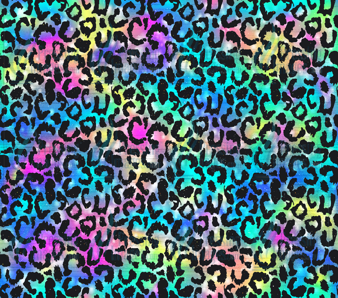 5711 Seamless Multicolor Leopard Tumbler Wrap