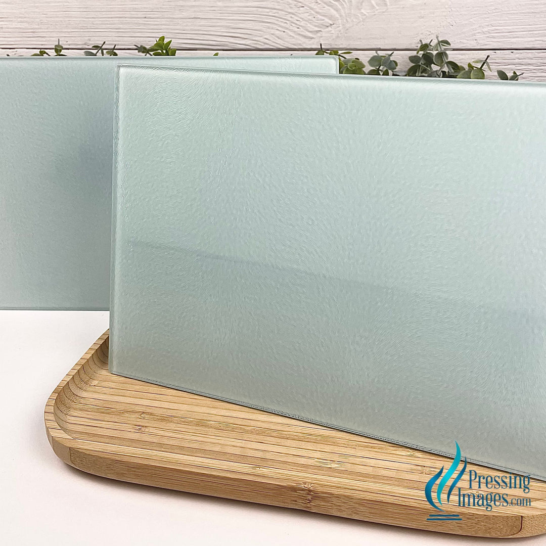 two pack of glass sublimation cutting boards
