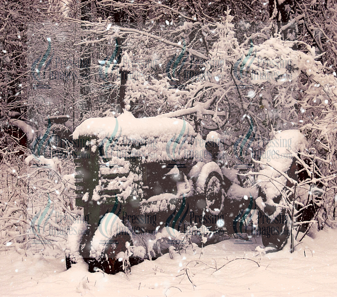 6978 Snow tractor Tumbler Wrap