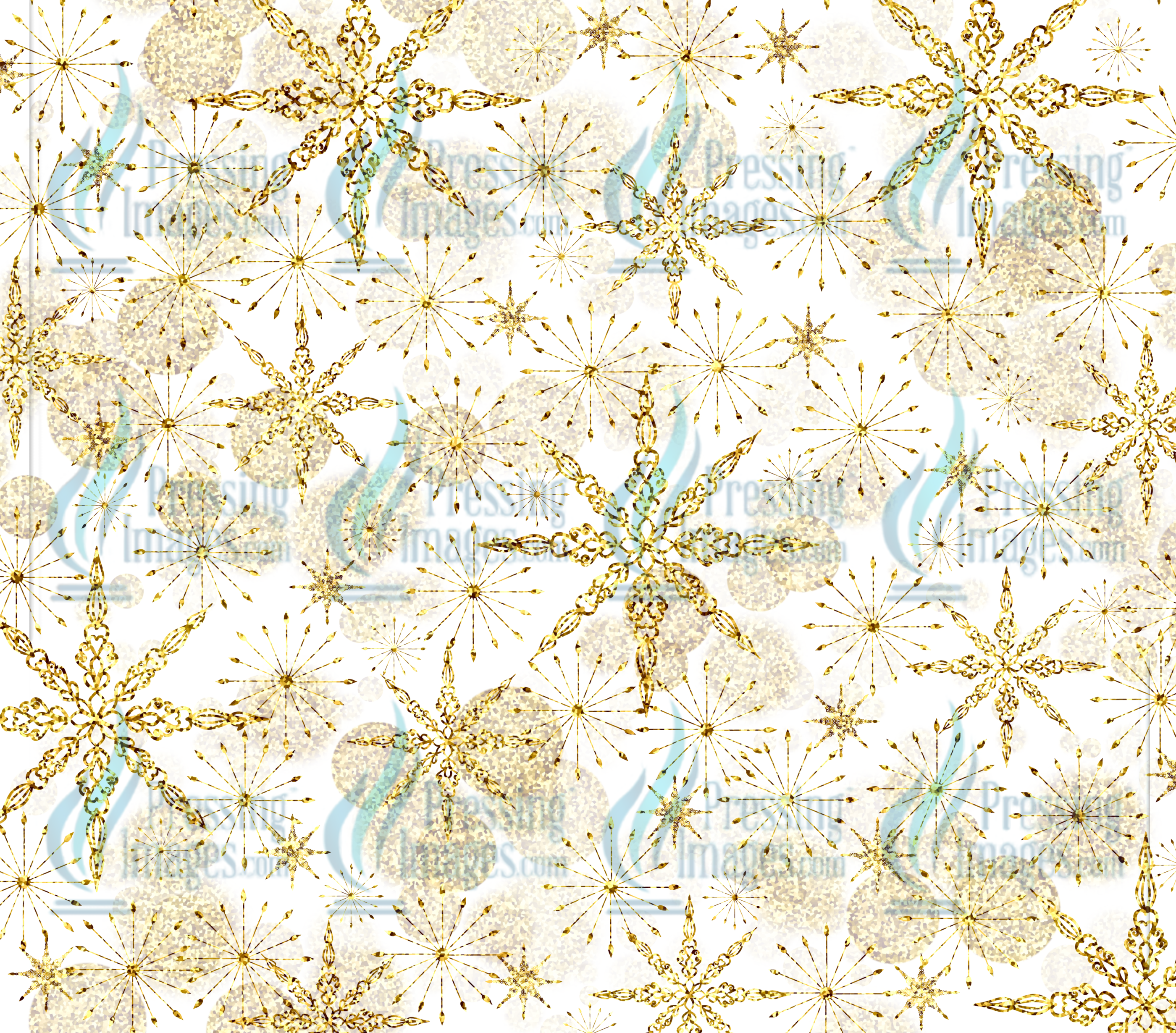 5836 Gold Pattern Tumbler Wrap - Pressing Images