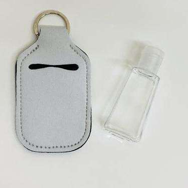 Sanitizer Holder with Empty Bottle Keychain