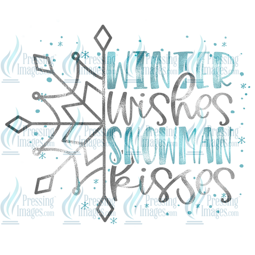 Decal: 1872 Winter wishes blue silver.