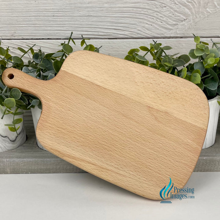 Wood cutting board for engraving, beige colour